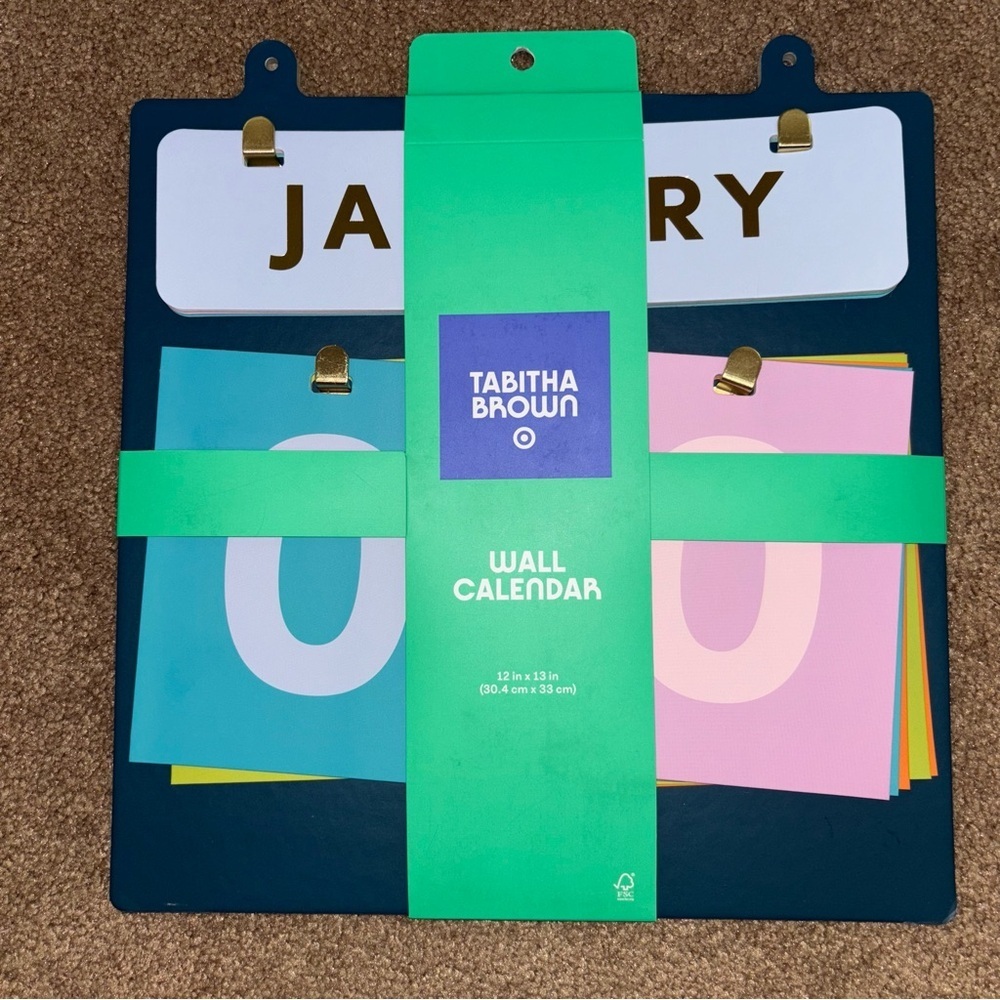 Tabitha Brown Multicolor Wall Calendar Limited Edition